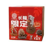 EUHELOPA Blind Box Land Animal Figure Handmade Collection All 5 Types White Bengal Tiger Asian Elephant Koala Giraffe Comodo Dragon (No Duplicates)