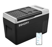 EUHOMY 12 Volt Refrigerator, 26QT(25L) Compressor Electric Cooler APP Control, Car Fridge -4℉~68℉, Portable Refrigerator 12/24V DC 110-240V AC, Portable Freezer for Camping, Travel, Boat