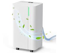 EUHOMY 12L/Day Dehumidifiers for Home, Smart Electric Dehumidifier for Drying Clothes, Low Energy & Ultra-quiet, with Auto Defrost & Automatic Humidity Sensor, 24-Timer, Continuous Drainage