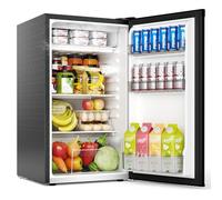 EUHOMY 93L Under Counter Fridge, Small Fridge Freezer with 7-Stage Thermostat, 38dB Ultra-Quiet Undercounter Mini Fridge, 82L Refrigerators & 8L Freezer for Dorm/Office/Bedroom, Black [Energy Class E]