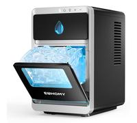 EUHOMY LunaArc™ Crescent Ice Maker Countertop, 3 Crescent Ice Cube Sizes, Auto Deep Cleaning & Timer, Portable Ice Maker Machine for Party/Bar/Home/Office