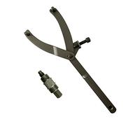 EUICAE Spanner Wrench Clutch Wrench Adjustable Wrench Holder Hub Flywheel Sprocket Spanner Wrench Set Fan Clutch Removal Tool Tools Scooter Motorcycle Accessories (Type A+B)