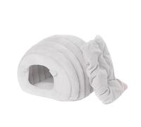 EUIYCBA Cat Bed Mat | Winter Warm Cozy Sleep House for Cats, Breathable Safe Nest with Large Space Cushion(Light Grey,L)