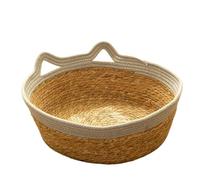 EUIYCBA Cat Nest Vine Weaving Four Seasons Universal Weaving Summer Cool Nest Mat Cat Scratch Board Integrated Cat Supplies 1 Piece(Color2,S)