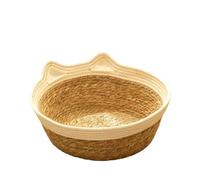 EUIYCBA Cat Nest Vine Weaving Four Seasons Universal Weaving Summer Cool Nest Mat Cat Scratch Board Integrated Cat Supplies 1 Piece(Color4,L)