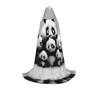 EUIYCBA Cute red panda Halloween Hooded Cape Cloak - Wizard Tunic Hooded Robe Halloween Cloak Cosplay Costumes