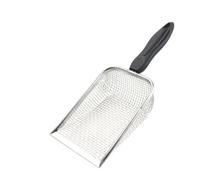 EUIYCBA Long Handle Cat Litter Scoop | Stainless Steel Waste Shovel with Sifter, Durable Metal Sand Scoop for Pet Cleaning & Litter Box Supplies(A)