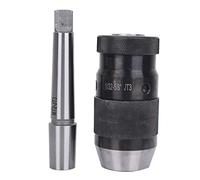 Eujgoov 1-16mm Keyless Drill Chuck Straight Shank Arbor JT3 - MT2 Lathe Bit Adapter for Woodworking Single Sleeve Collet Tapered Self Tightening Drill Chuck for CNC Lathe Milling