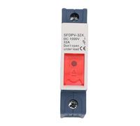 Eujgoov 1 Pole 32A DIN Rail Holder Base with Fault Indicator Light for Solar PV System Industrial Control HVAC