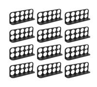 Eujgoov 10 Holes 1 Inch Aperture Cable Support Bracket ABS Maintain The Independence Neatness of Wires Eliminate Clutter Facilitating Subsequent Maintenance Prevent Wear on The Wires (12PCS)