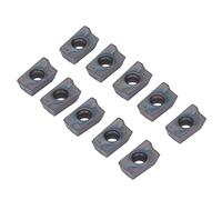 Eujgoov 10 Pcs Carbide Inserts Cutters Multi Layer Coated CNC Turning Insert Blade Lathe for Woodturning Metal Cutting CNC Cutters Holders