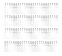 Eujgoov 100Pcs LED Diode Lights 3mm Assorted Colors Kit for Circuit Boards DIY Projects with Bright Energy Saving Low Heat Long Life Bulbs (White Hair Yellow)