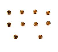 Eujgoov 10PCS Electric Guitar Pickup Switch Tip Golden Plastic Guitar Switch Cap Vintage 3 Way 5 Way Selector Knob Accessories