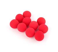 Eujgoov 10Pcs Red Sponge Ball Soft Toys, Magical Props for CloseUp Tricks, Perfect for Comedy Performers | Soft Sponge Material, Great for Street Performances