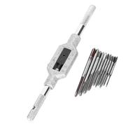 Eujgoov 11PCS HSS Mini Tap Set M1 to M3 5 Metric High Speed Steel Straight Flute Taps for Engineering Model Making (M1, M1.2, M1.4, M1.6, M1.7, M1.8, M2, M2.5, M3, M3.5)