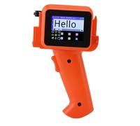 Eujgoov 12.7mm Mini Handheld Smart Inkjet Printer, Portable Date Coder for Food Packaging Bag Bottle Cap, No Cartridge Included, Batch Number QR Code Printing