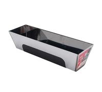 Eujgoov 12 Inch Stainless Steel Drywall Mud Pan Non Slip Electroquenching Rain Proof Drywall Tool Tray for Taping and Construction