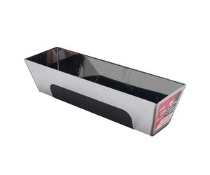 Eujgoov 12 Inch Stainless Steel Drywall Mud Pan Non Slip Electroquenching Rain Proof Drywall Tool Tray for Taping and Construction