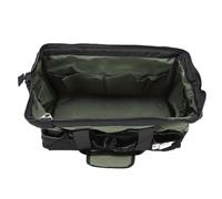 Eujgoov 15 Inch Heavy Duty Tool Bag, Large Capacity Multi Pockets Organizer with Tape Measure Hook and Adjustable Shoulder Strap, for Construction Electrical Plumbing HVAC (15 Inch)