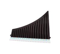 Eujgoov 18 Pipes Pan Flute C Key Panpipes for Beginners Students ABS Material Tuned Pan Flute with Mouthpiece Carrying Bag Improve Lung Capacity Musical (Black)