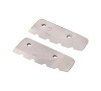 Eujgoov 2 Pack Ice Auger Blades for 8in Ice Drill, Hard Alloy Steel Curved Replacement Serrated Blades with Bolts and L Shaped Wrench for Eskimo Hand Auger