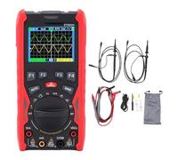 Eujgoov 20000 Counts Digital Oscilloscope Multimeter Dual Channel 200Msps Sampling Color Screen Auto Recognition DDS Generator 1500mAh Battery Type C