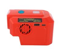 Eujgoov 200W Cordless 200W AC Outlet Type C PD3.0 18W USB Port 200LM LED Light with Overload Protection for 18V Battery Camping Emergency