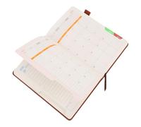 Eujgoov 2026 Daily Planner, January to December 2026 Undated Spiral Notebook with Hourly Schedule 7AM to 8PM, 400 Pages PU Leather Cover for Work Personal Organization 5.71x8.46in