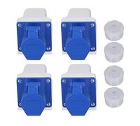 Eujgoov 3 Prong Industrial Outlet Power Connector 16A | Plastic Housing, Indoor Outdoor Use, Fits 3 Pin Plugs, 16A Load, Easy Surface Mount