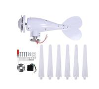 Eujgoov 300W Wind Turbine 6 Blade 1.0m/s Startup All Weather Safe Quiet AC Hybrid Ready for Home Farm RV Boat Generator