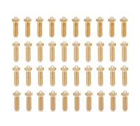 Eujgoov 3D Printer Nozzle Set Brass Extruder Nozzle Kit 10PCS 0.2mm 0.4mm 0.6mm 0.8mm CNC Machined Smooth Bore 608°F for S1 3 Combo Pro Printing