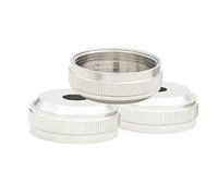 Eujgoov 3pcs Piston Valve Caps Trumpet Button Caps Copper Replacement Parts with 21.8mm OD 6mm ID for Trumpet Maintenance