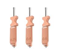 Eujgoov 3PCS Upgrade All Metal Hotend Kit with Quick Detachable Nozzle for FlashForge AD5X 3D Printer 0.25MM 0.4MM 0.6MM Hardened Steel