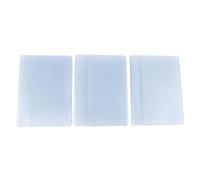 Eujgoov 3PCS Wallet Inserts Clear Plastic Picture and Card Holder Trifold Transparent PVC 10 20 30 Pages