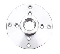 Eujgoov 4 Inch Woodworking Lathe Spindle Adapter, 0.4 Inch Thick Steel, 8 Mounting Holes, 1-8TPI Thread, 45 Steel for Durable Wood Turning with Screw, High Strength, Wear Resisting
