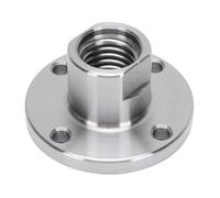 Eujgoov 4 Lathe Face Plate, High Strength Steel Faceplate with 4 Screw Holes, 18mm Thread, 30mm Length, 52mm Width, for Small Bowl Turning and Woodworking Projects