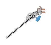 Eujgoov 4 Prong Finger Lab Clamp Zinc Alloy Universal Clip with Cork Pad 250mm Long Adjustable up to 70mm Fits Beakers Flasks