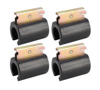 Eujgoov 4Pcs E Track Tool Holder Rack Set Steel Weatherproof Organizer for Garage Warehouse Trailer Truck Van Galvanized Finish with Spring Attachments (S)