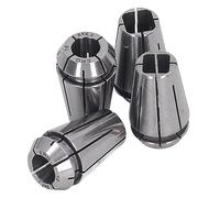 Eujgoov 4Pcs ERG16 Spring Steel Lathe Collet Chuck, Spring Collet Chuck Milling Lathe Tool for Boring Milling Reaming