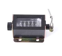Eujgoov 5 Digit Pull Counter Mechanical Arithmometer Hand Mechanical Counters for Textiles Machinery Printing with Rotating Return to Zero 55 X 46 X 34mm