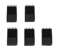 Eujgoov 5 Pcs 3D Printer Nozzle Brush Soft Silicone Wiper Replacement for 3D Printer Nozzle Cleaning Tool Black