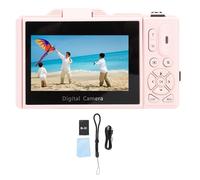 Eujgoov 5K Digital Camera, 75MP Photography Camera with 18X Digital Zoom 3 Inch 180 Degree Flip Screen for Vlogging Live Streaming and Webcasting