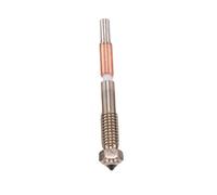 Eujgoov 5Pcs 3D Printer Bimetallic Nozzles Heat Proof Ceramic Throat Tube Copper Alloy Hardened Steel Integrated Nozzle 0.4mm 0.2mm 0.6mm 0.8mm