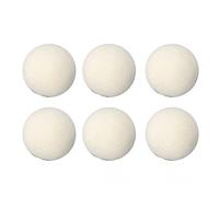 Eujgoov 6 PCS Wool Dryer Wool Drying Balls Reusable Fabric Softener Tool Laundry Lint Balls for Dryer Home Hotel (4cm)