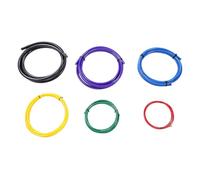 Eujgoov 6Pcs AC Copper Tube Bender Kit, 4m PE Plastic Strip with Color Coding for 1/4in 3/8in 1/2in 5/8in 3/4in 7/8in Pipes, Built in Bending Strip for HVAC Professionals