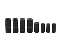 Eujgoov 70500 Tap Socket Set Tap Adapter Socket Set 1/4 3/8 Inch Drive for Standard Taps Up to 1/2 Inch 12mm with Alloy Steel Storage Rack for Tight Hard to Access Areas