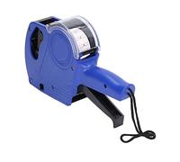 Eujgoov 8 Digits Blue Price Tag Gun with Cartridge, MX5500 Model, Monochrome Output, Labeling Machine, Portable Label Maker