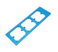 Eujgoov 86 Type Wire Box Template, Aluminum Alloy Socket Box Hole Die with Marking Scales and Alignment Lines for Office Mall Hotel Decoration