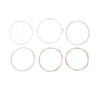 Eujgoov Acoustic Guitar Replacement Strings, HEX Alloy Core Phosphor Bronze Coating, Bright Tones, Gold Beads, PVD Ion Coating, Folk Guitar Strings (SK11)