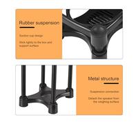 Eujgoov Adjustable Desktop Speaker Stands, Metal and Rubber Construction, Optimal Tilt Angle and Height Adjustment for Satellite Speakers and Bookshelf